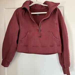 Scuba Oversized Funnel Neck Half Zip